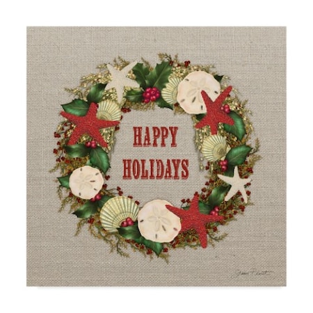 Jean Plout 'Happy Holidays 1' Canvas Art,35x35